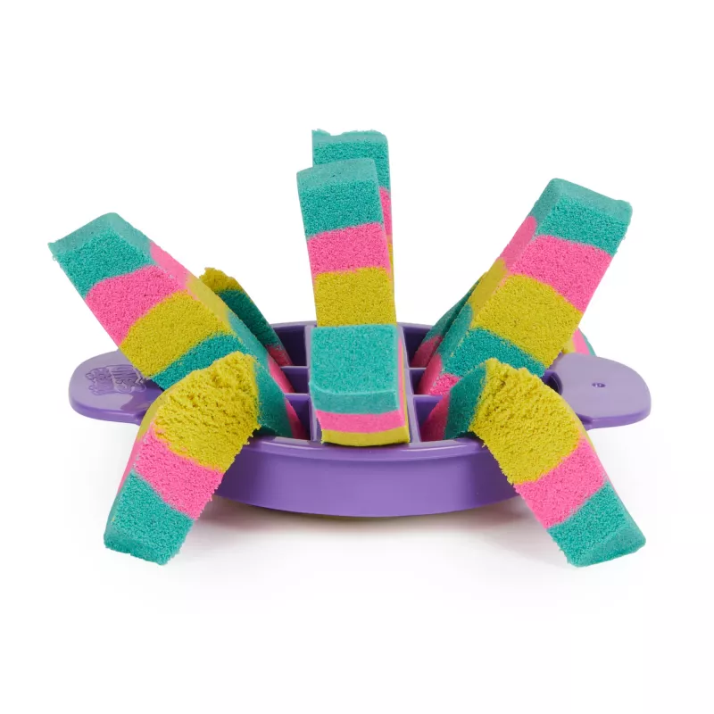 Kinetic Sand, Ultimate Sandisfying Set mit 2lbs Spielsand (Pink, Gelb & Türkis), 10 Werkzeuge & Formen, Sensorik-Spielzeug für Kinder ab 7 Jahren
