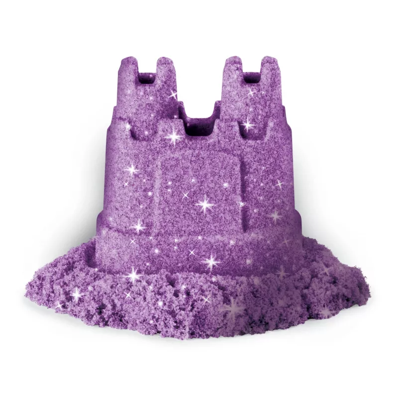 Kinetic Sand, Shimmer Sand 3er-Pack mit Förmchen und 340g, kinetischer Sand für Kinder, 4 Jahre, ungiftig, Kunststoff, Blau, Pink, Lila