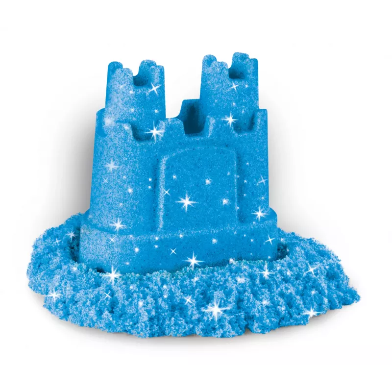 Kinetic Sand, Shimmer Sand 3er-Pack mit Förmchen und 340g, kinetischer Sand für Kinder, 4 Jahre, ungiftig, Kunststoff, Blau, Pink, Lila