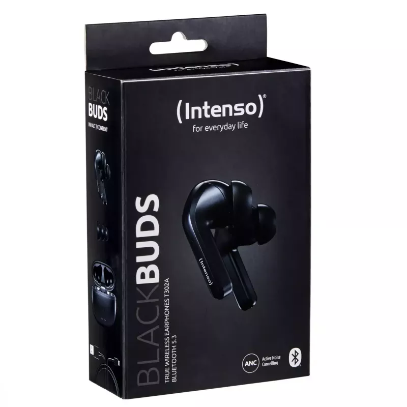 Kopfhörer Intenso Schwarz Buds T300A