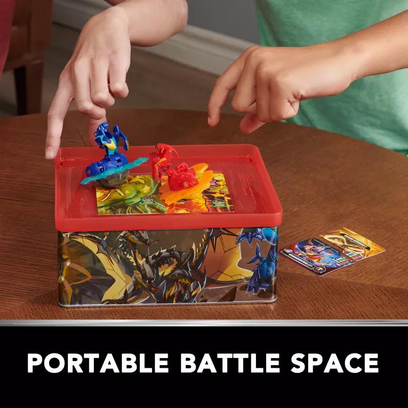 Bakugan Baku-tin mit Special Attack Mantid, anpassbar, Spinning-Action-Figur und Spielzeug-Aufbewahrung, Kinderspielzeug für Jungen und Mädchen ab 6 Jahren