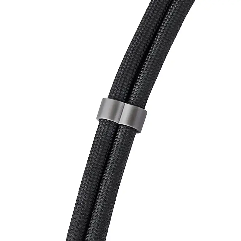 Intenso USB-C Lade-Lanyard Telefon-Halsbandkabel 60W Schnellladung verstellbare Länge 1,65m Nylon Schwarz