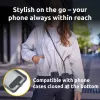 Intenso USB-C Lade-Lanyard Telefon-Halsbandkabel 60W Schnellladung verstellbare Länge 1,65m Nylon Schwarz
