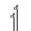 Intenso USB-C Lade-Lanyard Telefon-Halsbandkabel 60W Schnellladung verstellbare Länge 1,65m Nylon Schwarz