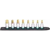 Steckschlüsselsatz Hazet 986-SR/8, 8-teiliger Satz kurze Sechskant-Steckschlüsseleinsätze, 6–17 mm, schwarz