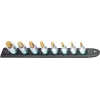 Steckschlüsselsatz Hazet 986-SR/8, 8-teiliger Satz kurze Sechskant-Steckschlüsseleinsätze, 6–17 mm, schwarz