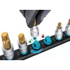 Steckschlüsselsatz Hazet 986-SR/8, 8-teiliger Satz kurze Sechskant-Steckschlüsseleinsätze, 6–17 mm, schwarz