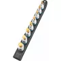 Steckschlüsselsatz Hazet 986-SR/8, 8-teiliger Satz kurze Sechskant-Steckschlüsseleinsätze, 6–17 mm, schwarz