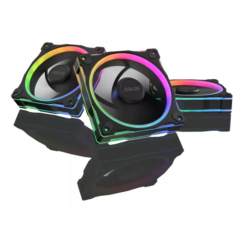 ASUS Prime MR120 Fan ARGB Reverse Schwarz 3in1 Computergehäuse 12 cm 3 Stück