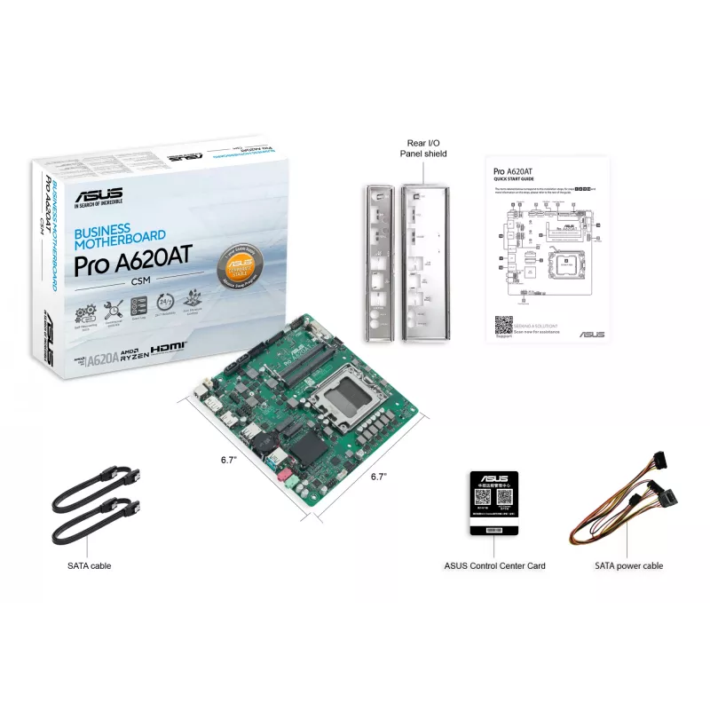 Motherboard ASUS 90MB1L5M-M0EAYC AMD A620A Sockel AM5 mini ITX