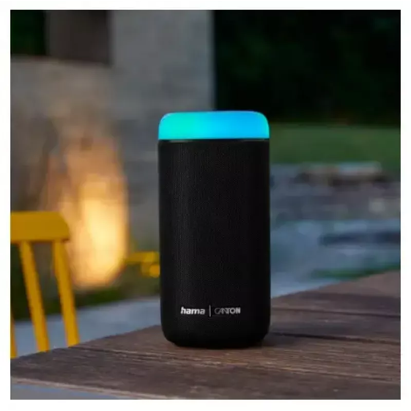 Bluetooth-Lautsprecher CANTON Glow Pro von HAMA, schwarz, 3,5-mm-Klinke, LED-Lichteffekte