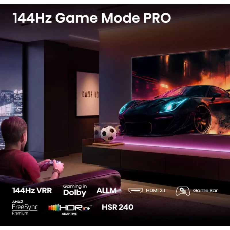 Hisense 50E77Q PRO 127 cm (50 Zoll) 4K Ultra HD Smart TV Wi-Fi Schwarz