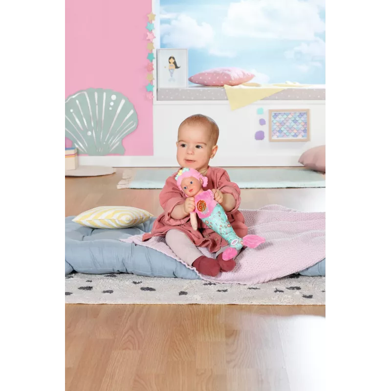 Babypuppe BABY born Meerjungfrau 33 cm waschbar mehrfarbig