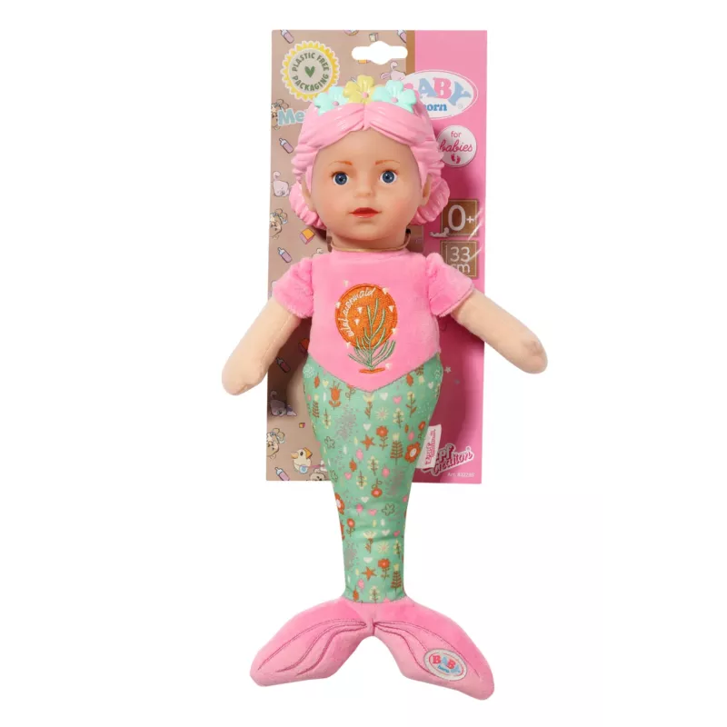 Babypuppe BABY born Meerjungfrau 33 cm waschbar mehrfarbig