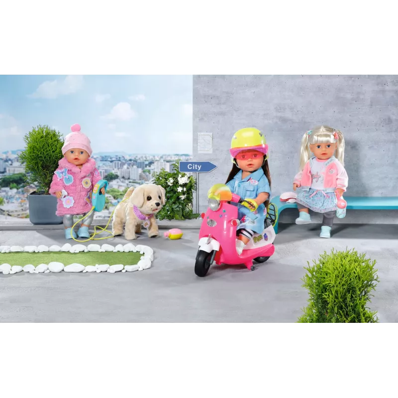 Puppenkleidungsset BABY born Pinkes Mantelset 43 cm zusammenklappbar