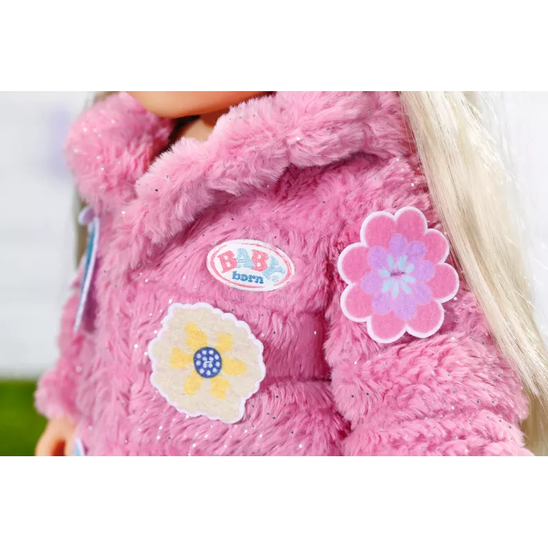 Puppenkleidungsset BABY born Pinkes Mantelset 43 cm zusammenklappbar