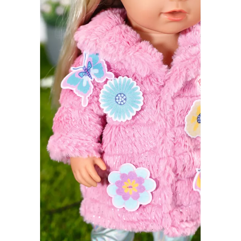 Puppenkleidungsset BABY born Pinkes Mantelset 43 cm zusammenklappbar