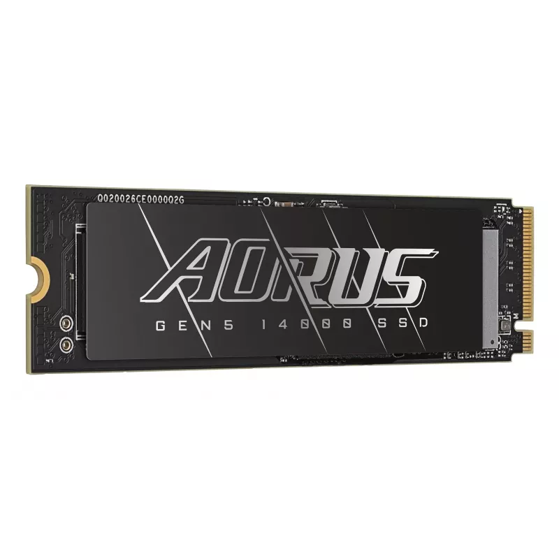 M.2 NVMe SSD GIGABYTE AORUS Gen5 14000 — 4 TB, PCIe 5.0, Lesen 14100 MB/s, Schreiben 12600 MB/s