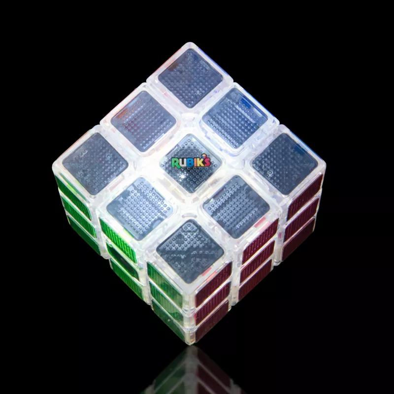 Rubik’s Cube, Pulse Cube, Leuchtendes Knobelspiel für Erwachsene & schnelle Löser, Löse das Puzzle bevor die Lichter ausgehen, problemlösendes herausforderndes Gehirntrainings-Fidget-Spielzeug für Kinder ab 8 Jahren