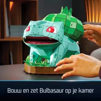 4D Build, Pokémon Bisasam 3D-Modellbausatz, Pokémon-Figur, Kanto Erster Partner Kollektion, Schreibtisch-Deko, 195 Teile, ab 12 Jahren