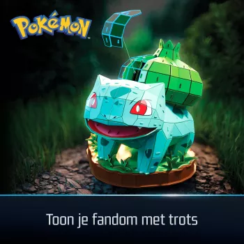 4D Build, Pokémon Bisasam 3D-Modellbausatz, Pokémon-Figur, Kanto Erster Partner Kollektion, Schreibtisch-Deko, 195 Teile, ab 12 Jahren
