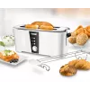 Toaster Unold Design Dual 4 Scheiben 1350 W Schwarz Weiß