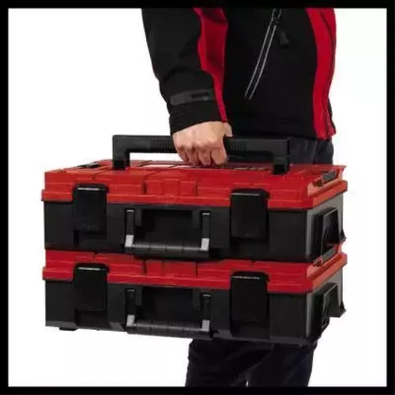 Kleinteilekasten Einhell E-Case S-F Polypropylen Schwarz Rot 42x28x9,5 cm