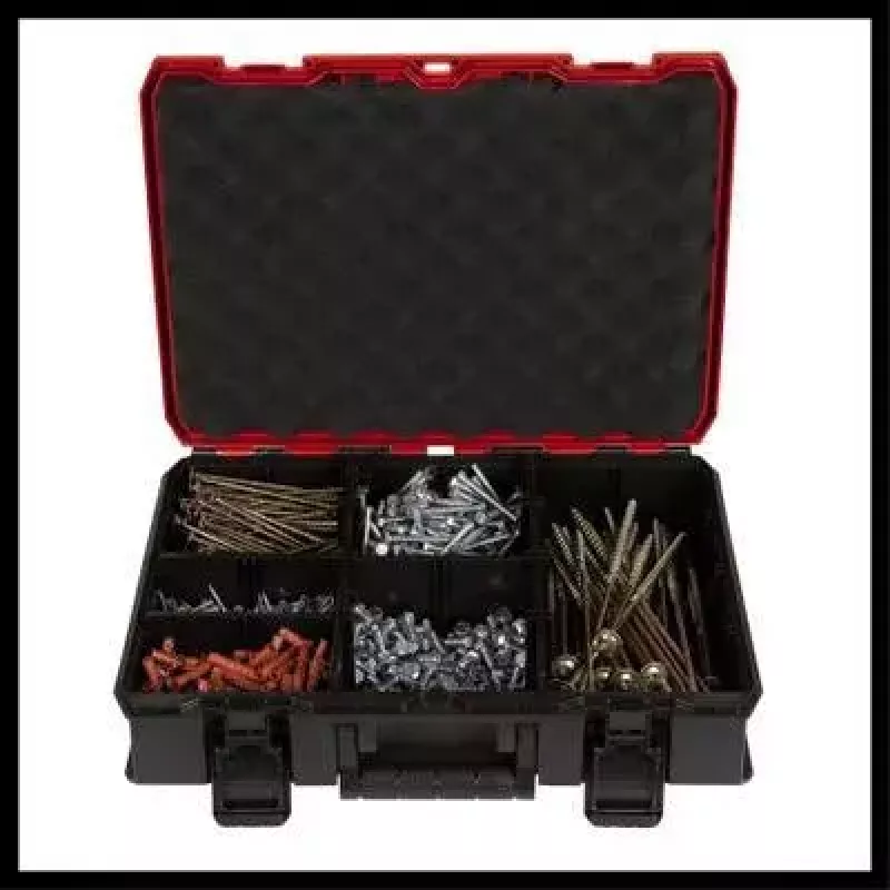 Kleinteilekasten Einhell E-Case S-F Polypropylen Schwarz Rot 42x28x9,5 cm