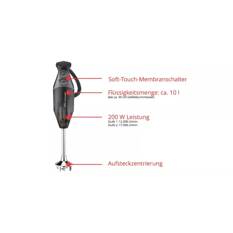 ESGE M 200 BBQ 10 L Stabmixer 200 W Schwarz, Chrom