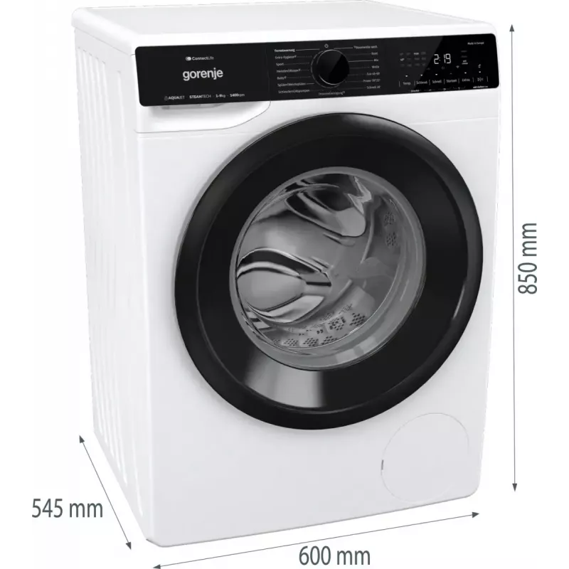 Waschmaschine Gorenje G600 WPNA94A1TS Frontlader 9 kg 1300 U/min Weiß A