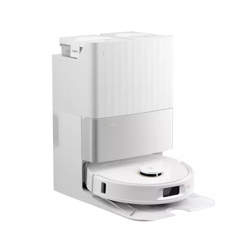 Staubbeutel-Roboterstaubsauger Roborock Q Revo C — weiß, 180 min Laufzeit, 5200 mAh, 0,325 l Staubbehälter