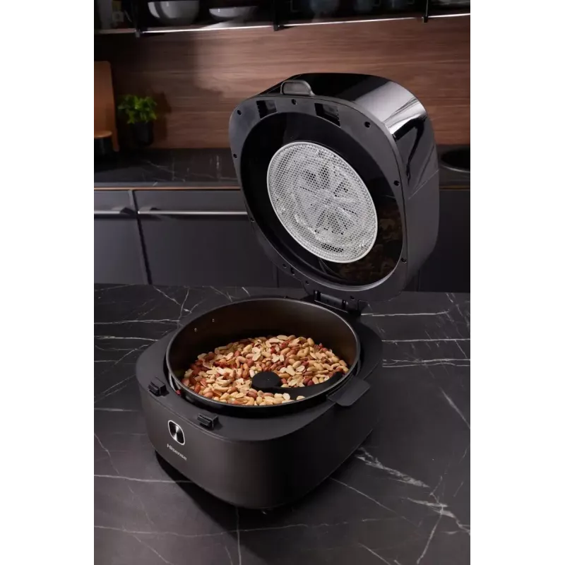 Hisense HAF1350DR Single 6,7 L Standgerät 1350 W Heißluftfritteuse Schwarz