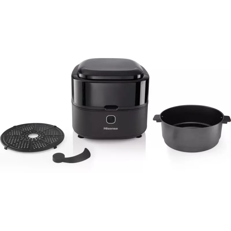 Hisense HAF1350DR Single 6,7 L Standgerät 1350 W Heißluftfritteuse Schwarz