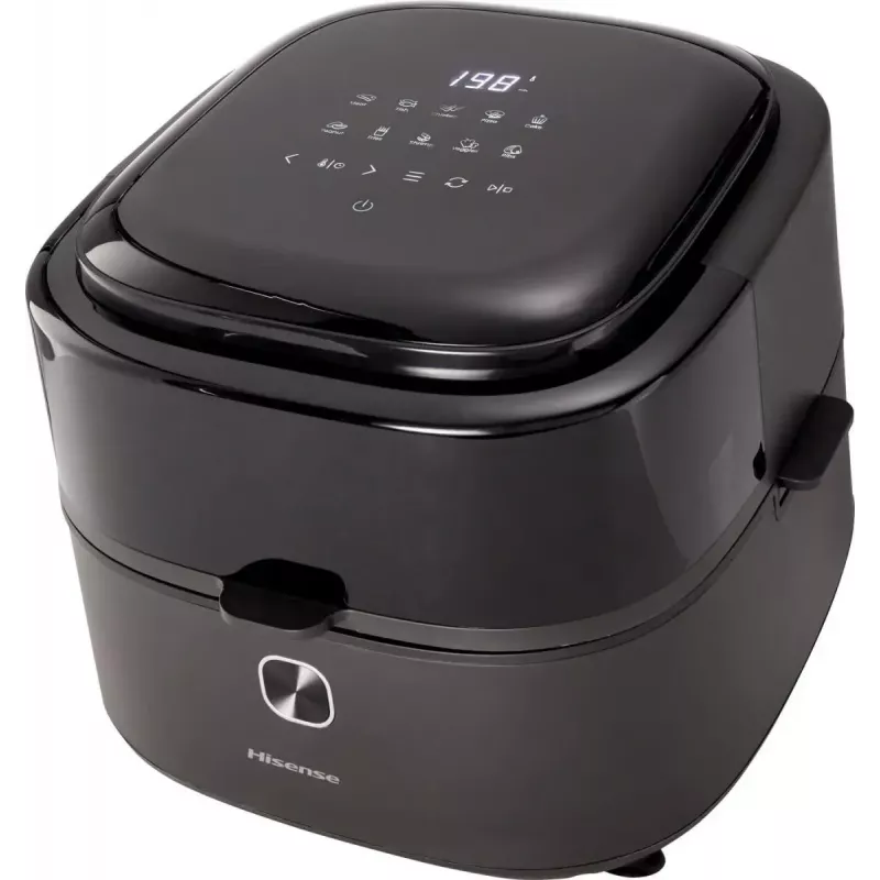 Hisense HAF1350DR Single 6,7 L Standgerät 1350 W Heißluftfritteuse Schwarz