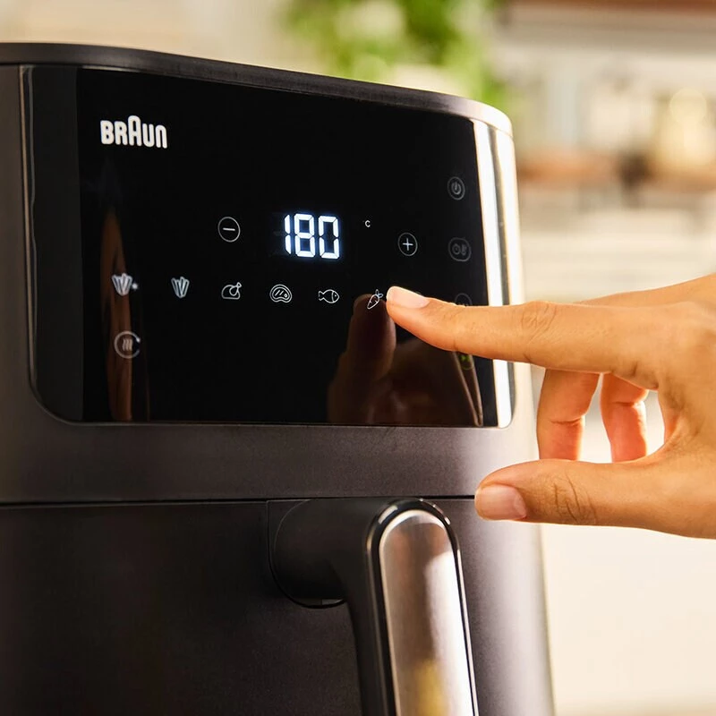 Heißluftfritteuse Braun Household MultiFry 5 HF5030 — 1700 W, 6,0 l Korb, schwarz/silber