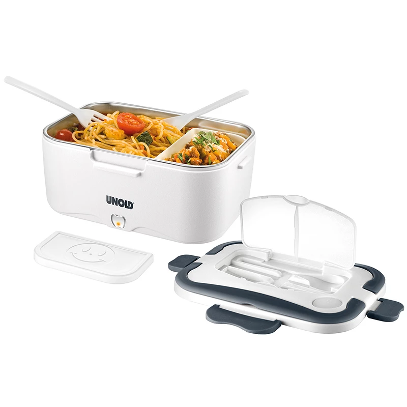 Lunchbehälter Unold 230.338 1,5 L Edelstahl Schwarz Weiß