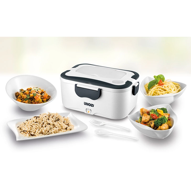 Lunchbehälter Unold 230.338 1,5 L Edelstahl Schwarz Weiß