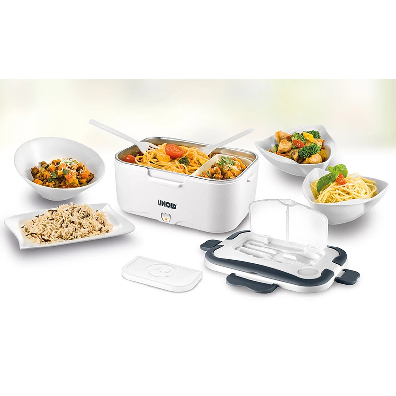 Lunchbehälter Unold 230.338 1,5 L Edelstahl Schwarz Weiß