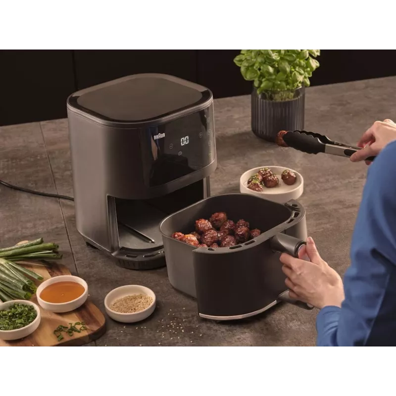 Braun MultiFry 3 Single 4.3 L Standgerät 1500 W Heißluftfritteuse Schwarz