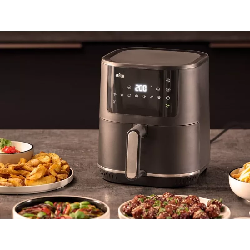 Braun MultiFry 3 Single 4.3 L Standgerät 1500 W Heißluftfritteuse Schwarz