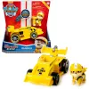 PAW Patrol , Ready, Race, Rescue Rubble’s Race & Go Deluxe Fahrzeug mit Sound, für Kinder ab 3 Jahren