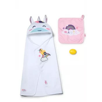 BABY born Kapuzenhandtuch-Set Puppen-Badeset