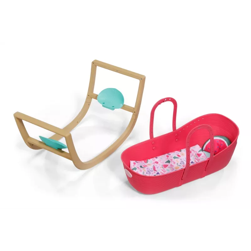 Puppenwiege zapf creation BABY born 3-in-1 Pinplay — Puppenmöbel, umwandelbare Wiege/Bett/Tragetasche