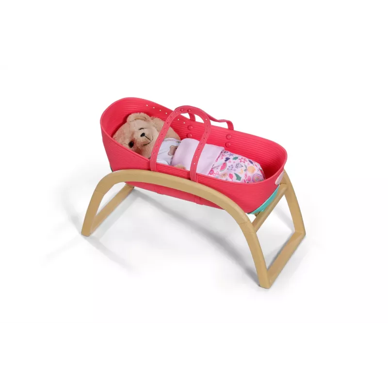 Puppenwiege zapf creation BABY born 3-in-1 Pinplay — Puppenmöbel, umwandelbare Wiege/Bett/Tragetasche