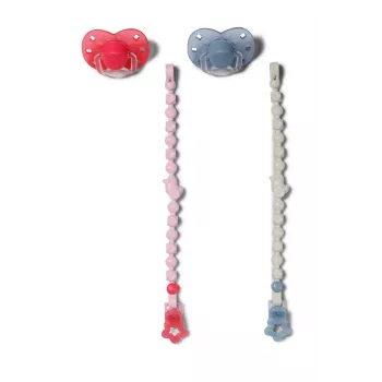 BABY born Dummy mit Clip 2 sortiert Puppenschnuller & Schnullerhalter