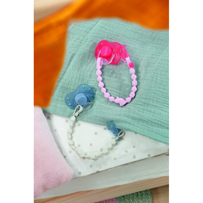 BABY born Dummy mit Clip 2 sortiert Puppenschnuller & Schnullerhalter