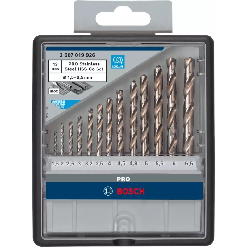 Bohrer-Set Bosch HSS-Spiralbohrer Cobalt 2607019926