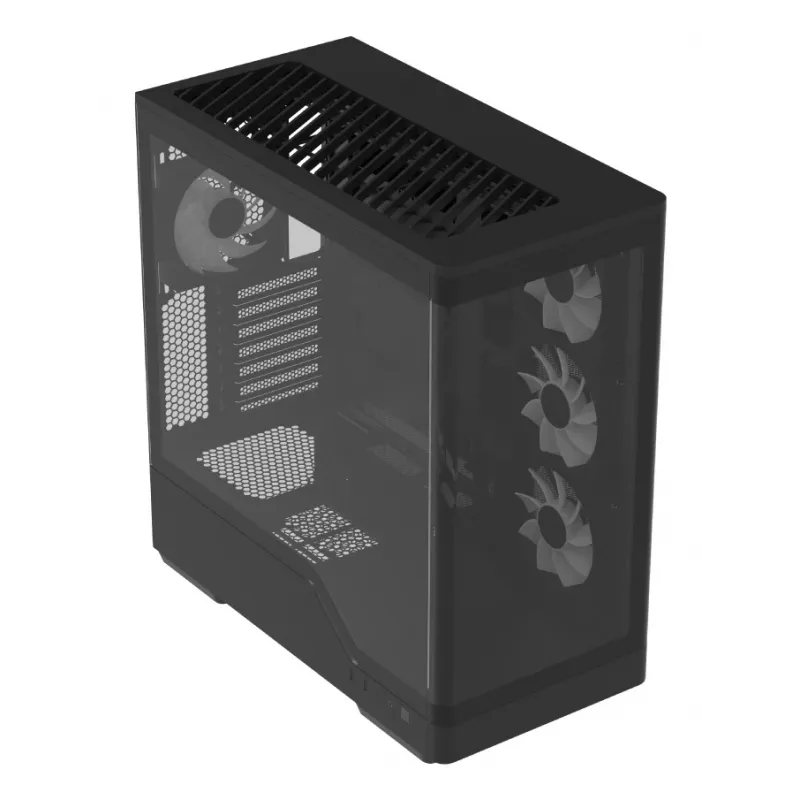 Computergehäuse AeroCool Geh Midi P500A Schwarz