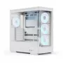 PC-Gehäuse AEROCOOL Geh Midi P500A Weiß — Midi-Tower ATX-Gehäuse, weiße Oberfläche
