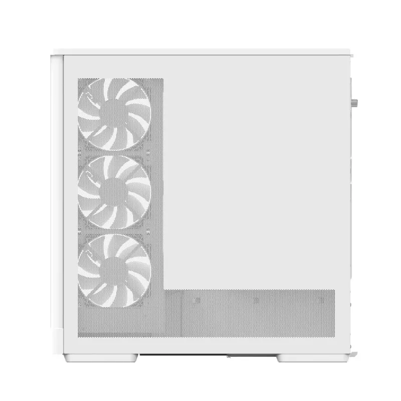 PC-Gehäuse AEROCOOL Geh Midi P500A Weiß — Midi-Tower ATX-Gehäuse, weiße Oberfläche